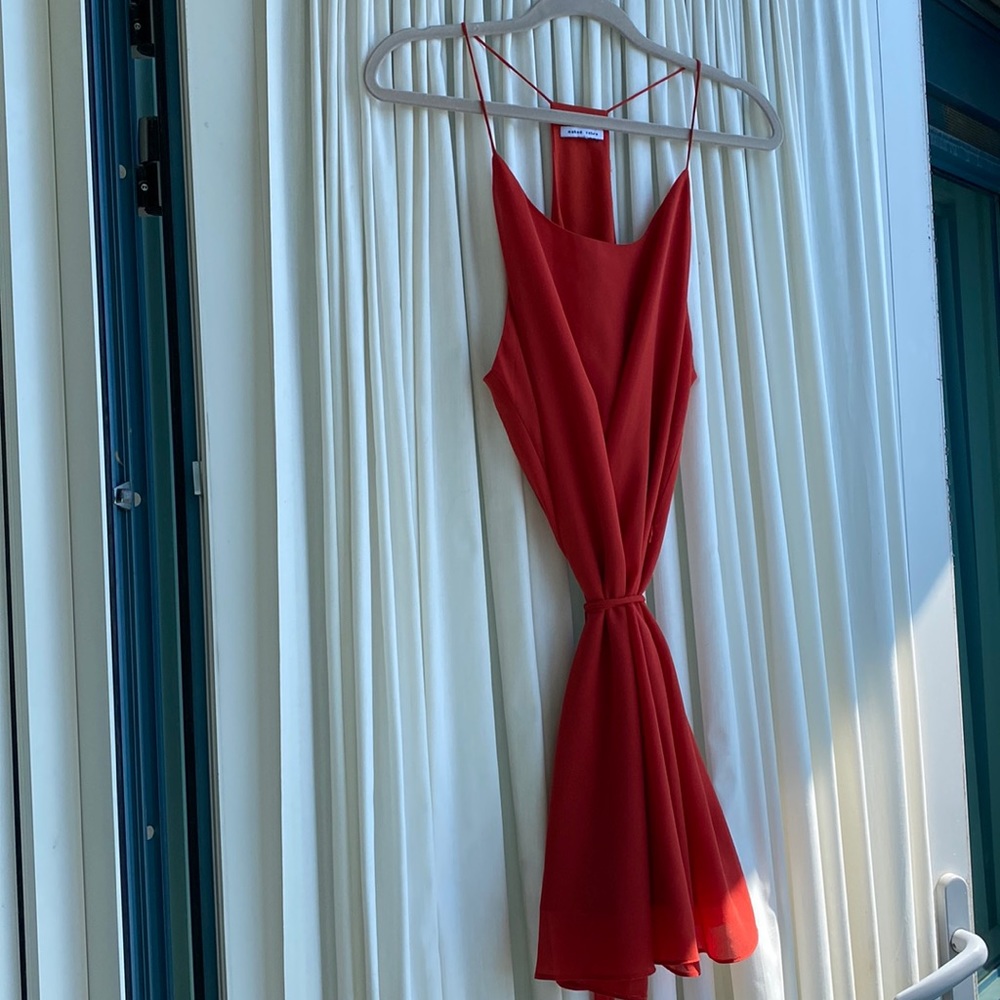 Naked zebra - small/medium - red coral dress - beautiful